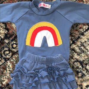 Baby girl sweat suit outfit